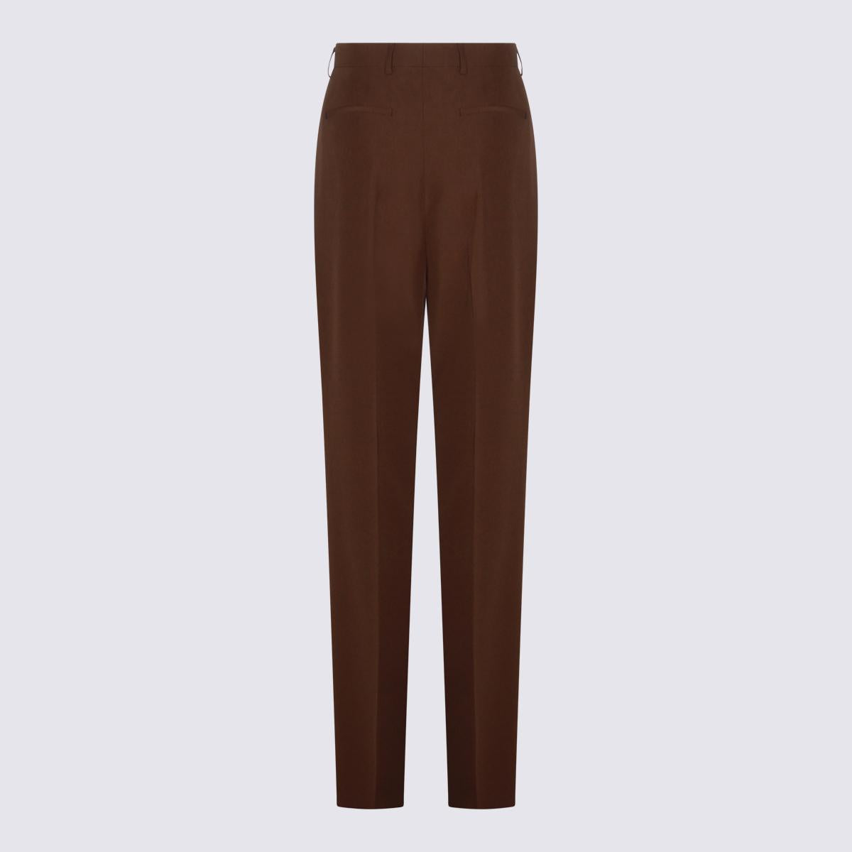 GUCCI Wool Blend Classic Trousers Beige Women’s Pants