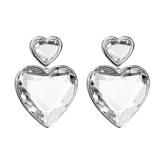 Marc Jacobs Double Heart Earrings Gold-Tone