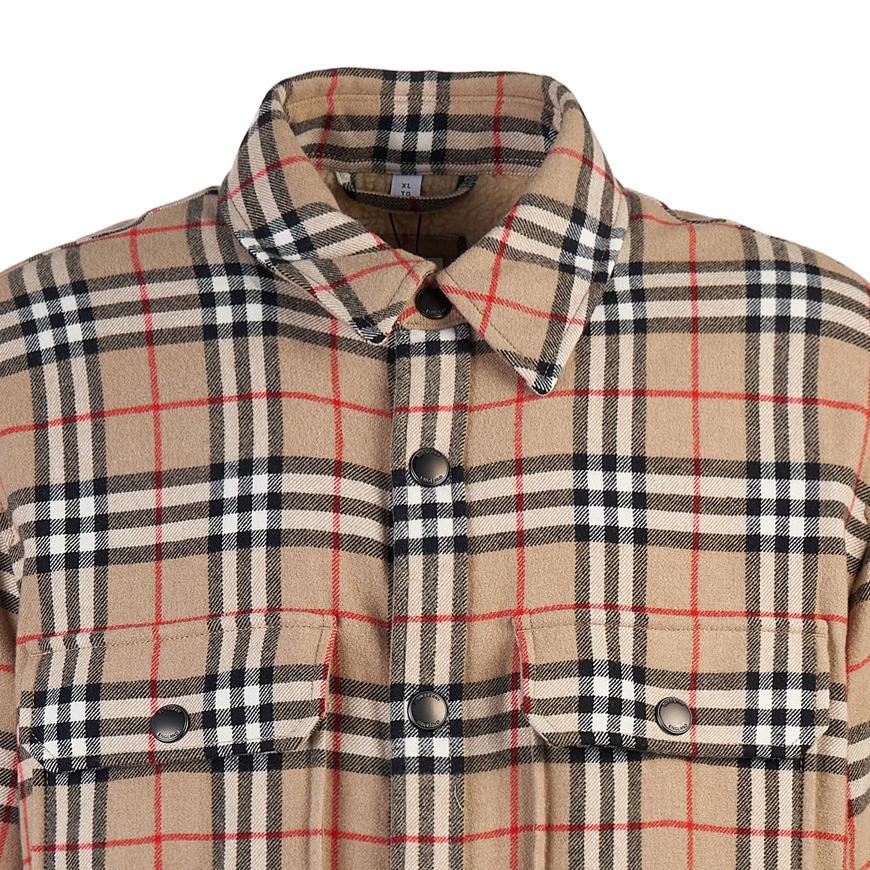 BURBERRY Men’s Embroidered Wool Blend Shirt Jacket 8043839 M CALMORE A7028