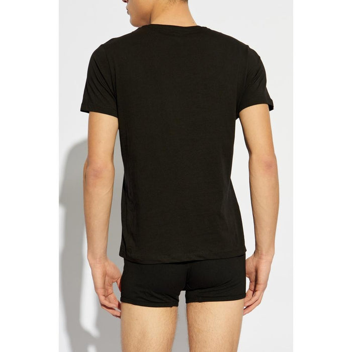 DIESEL Men’s Short Sleeve T-Shirts 3-Pack Navy Cotton Crewneck