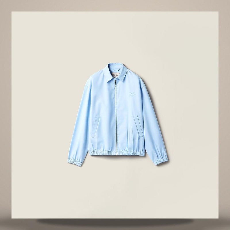 Miu Miu Poplin Bomber Jacket ML1545 1BMS F0013