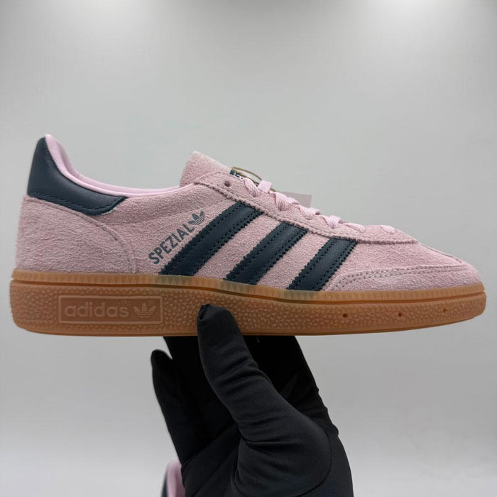 Adidas Handball Spezial Clear Pink Suede Low-Top Sneakers