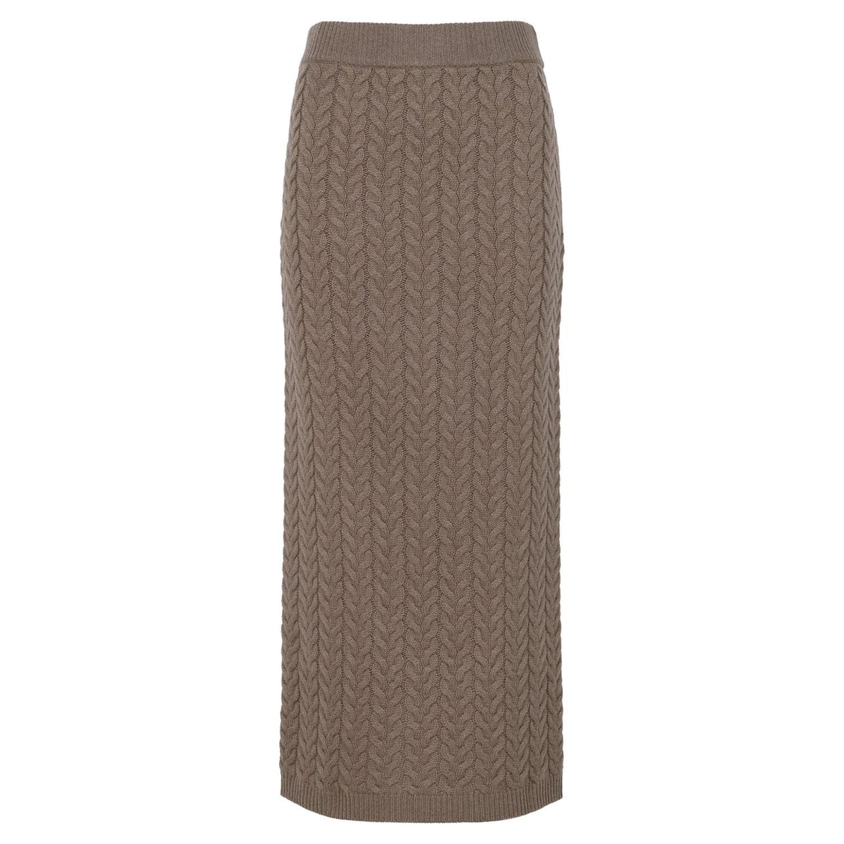 Max Mara Sand Wool Cashmere Long Skirt 2529306023