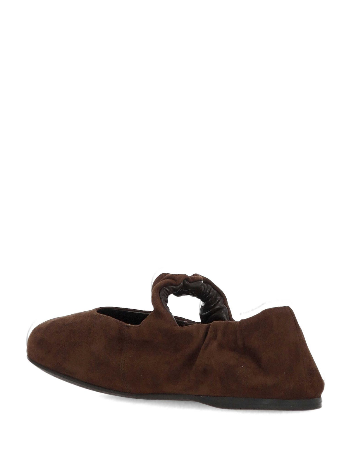 Miu Miu Black Leather Flat Shoes