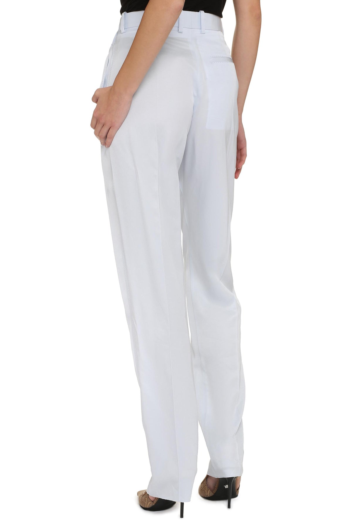 Bottega Veneta Black Wool Classic Trousers