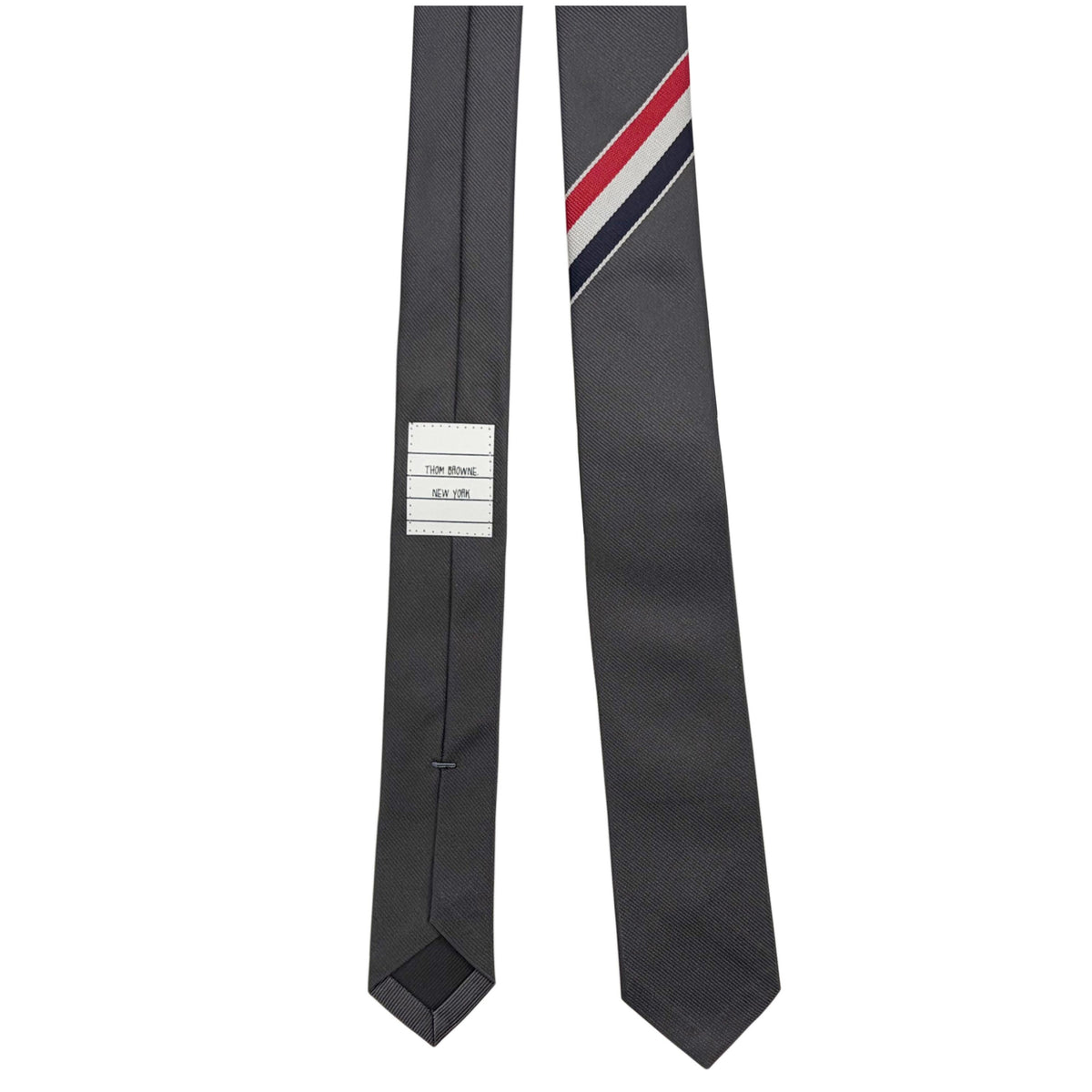 THOM BROWNE Stripe Wool Necktie MNL001A 025