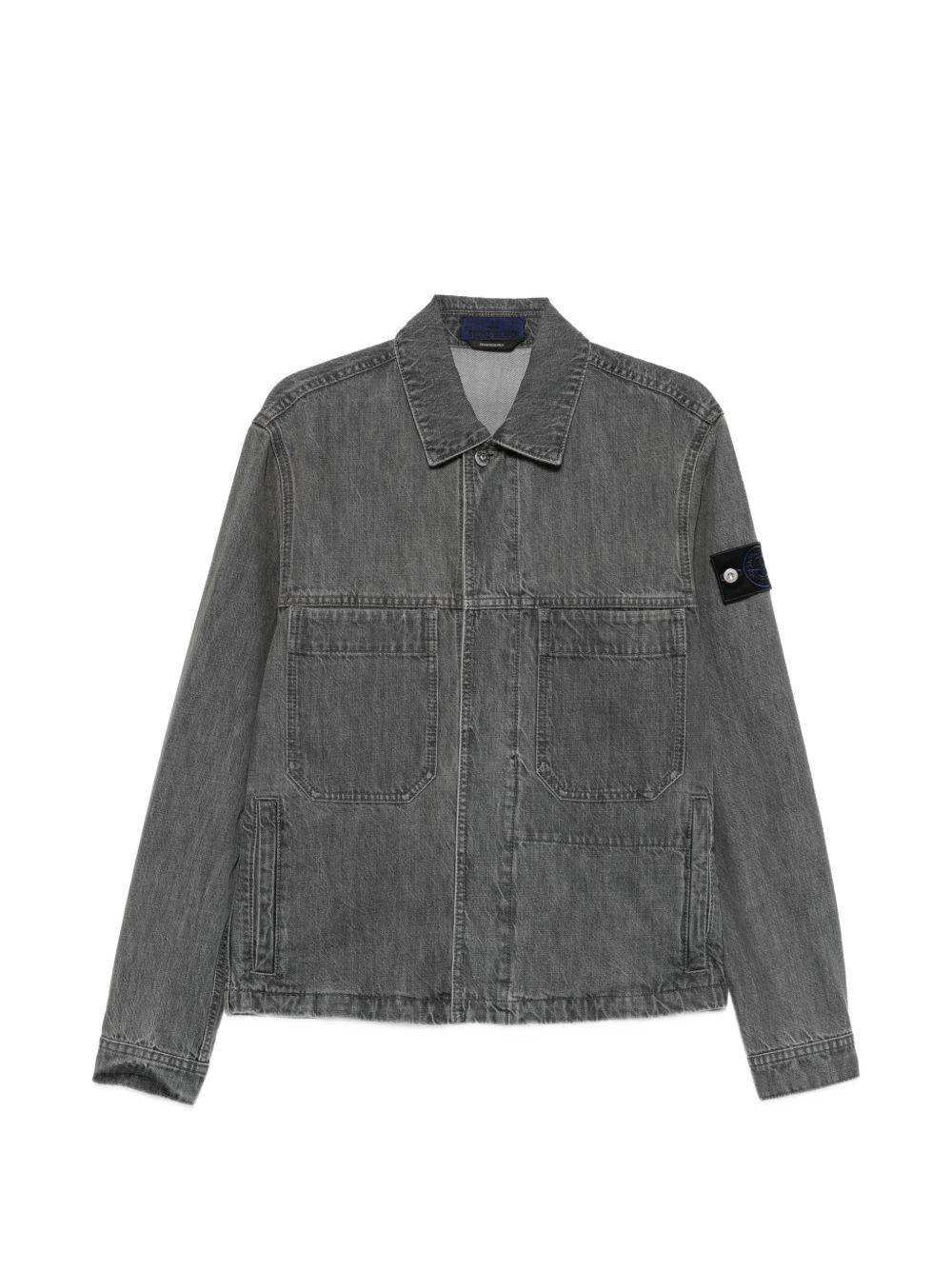 STONE ISLAND Indigo Denim Trucker Jacket Men