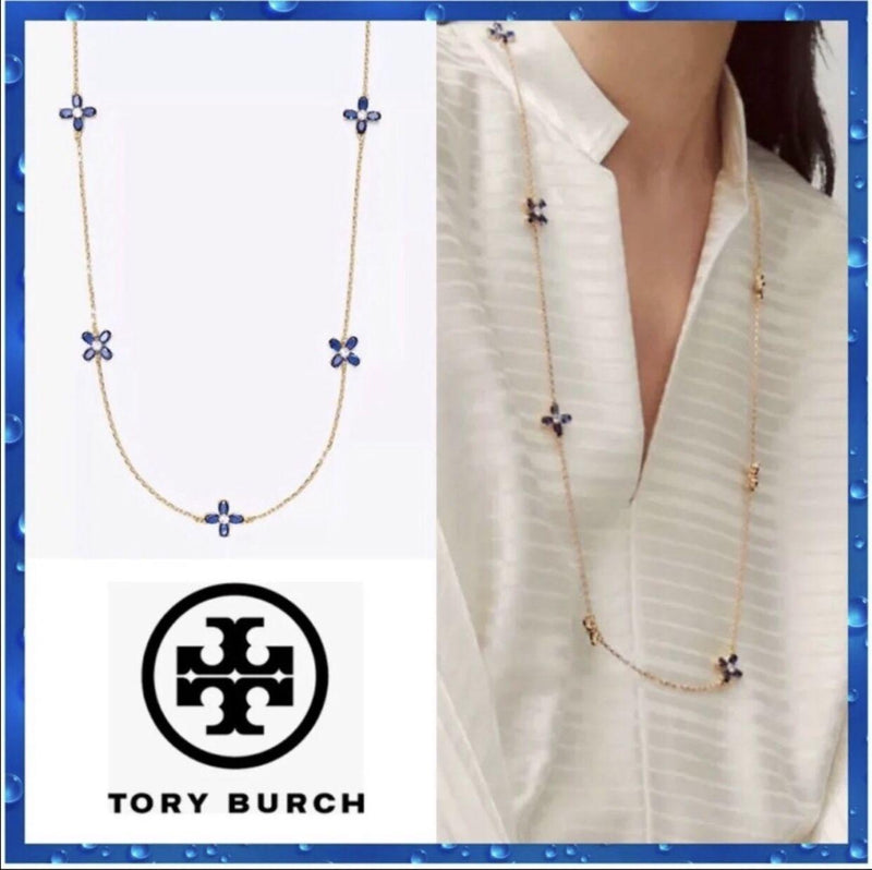 Tory Burch Flower Pendant Necklace