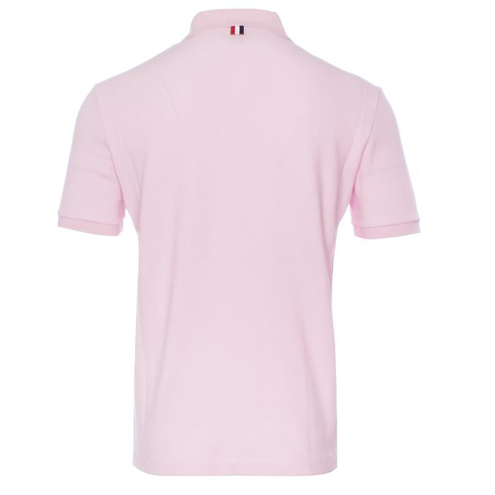 THOM BROWNE Classic Piqué Diagonal Stripe Polo T-Shirt Navy