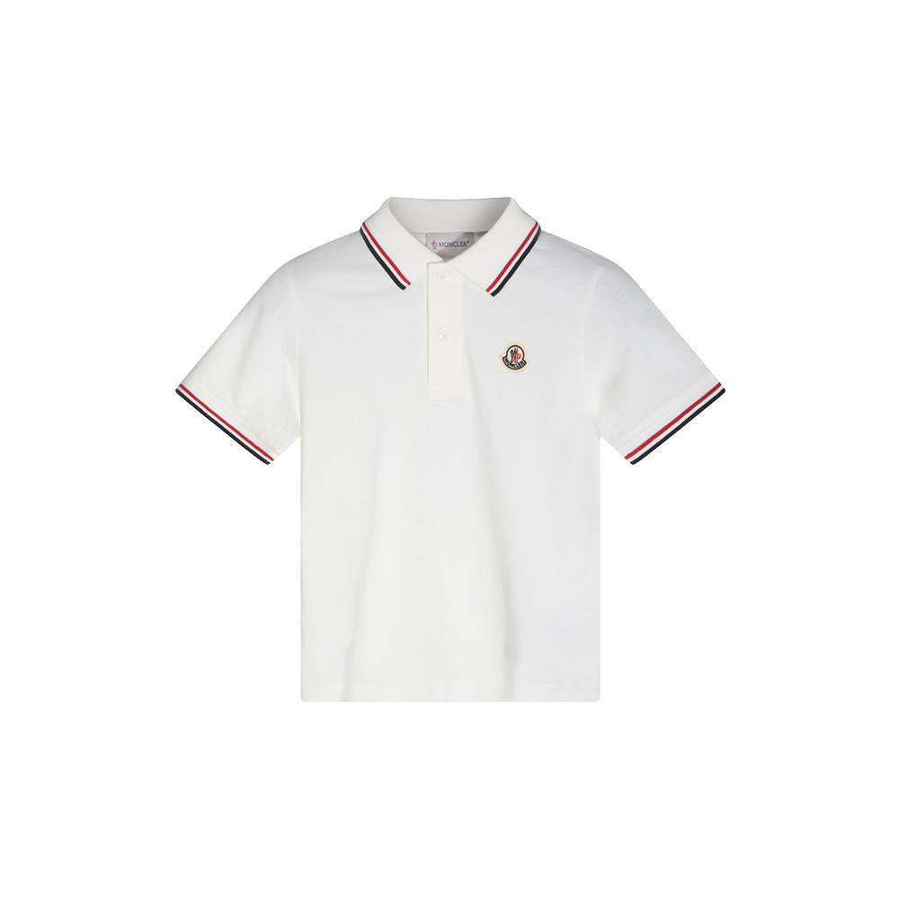 Moncler Logo Patch Polo T-Shirt White Women’s 8A00005 8496W 034