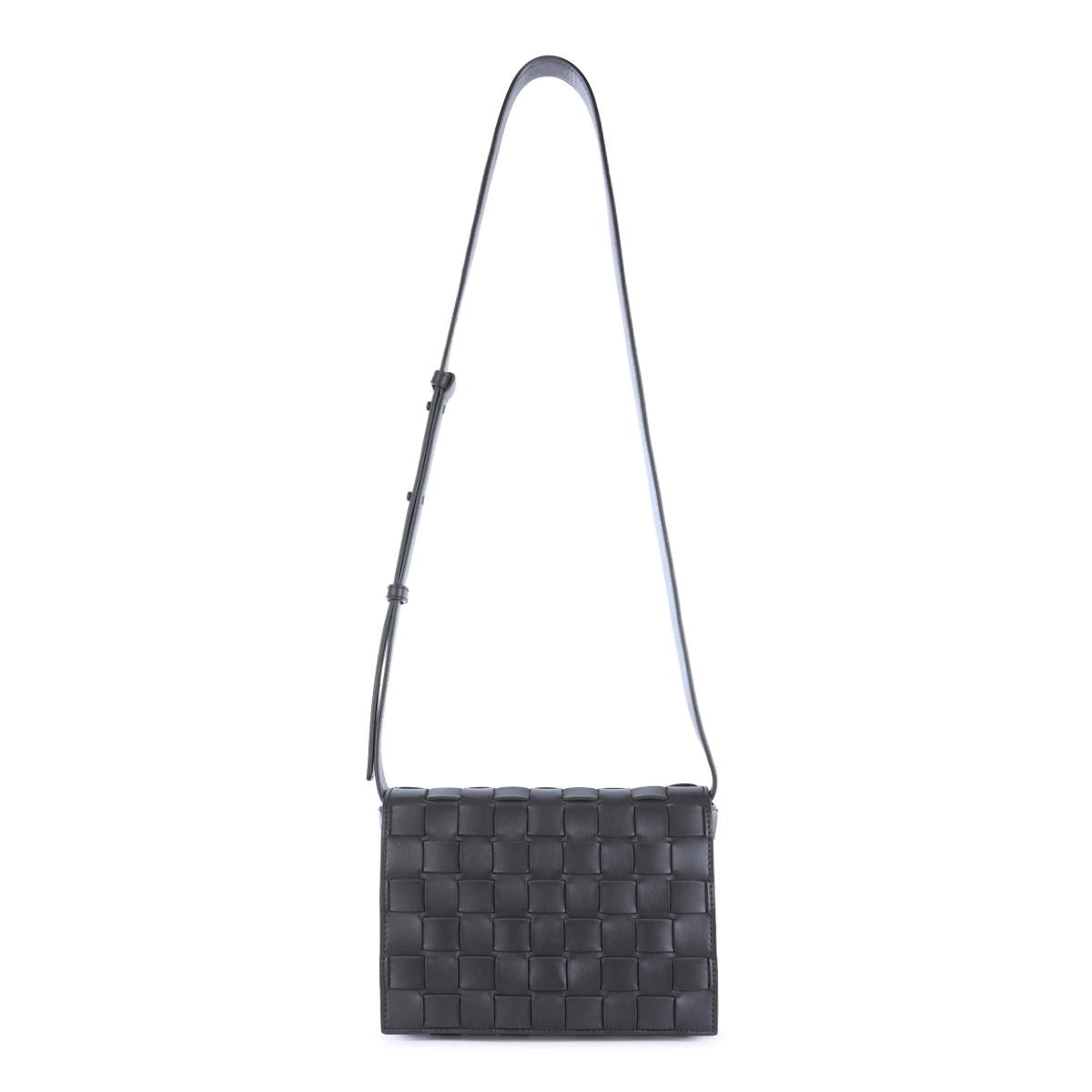 Bottega Veneta Black Leather Crossbody Bag