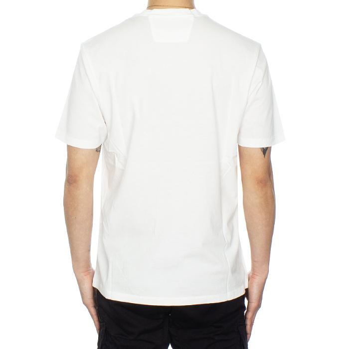 CP Company Vertical Logo Cotton T-Shirt White Men’s Top