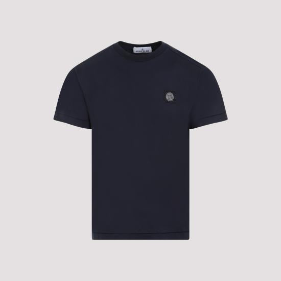 STONE ISLAND Short Sleeve T-Shirt Men’s 801524113A0020 NAVY BLUE DOM