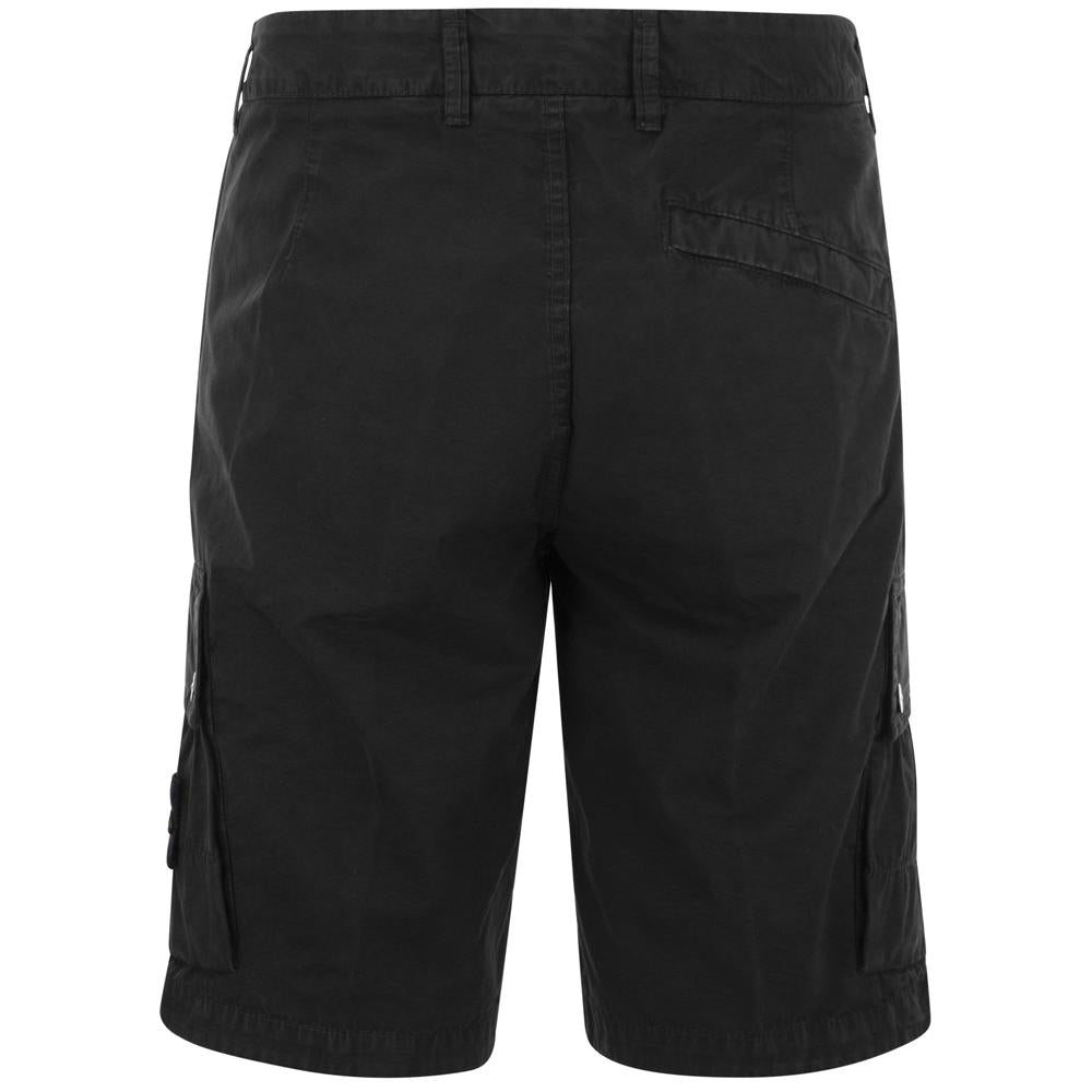 STONE ISLAND Black Badge Bermuda Shorts Men’s Cotton