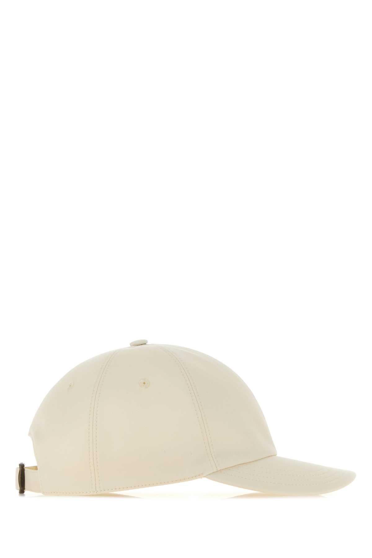 BURBERRY Beige Check Cotton Baseball Cap