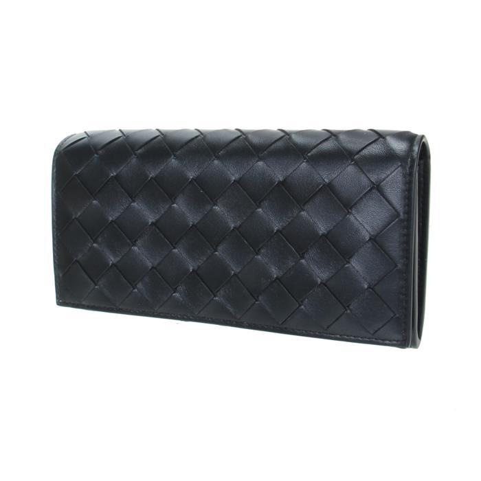 Bottega Veneta Intrecciato Leather Long Wallet Brown