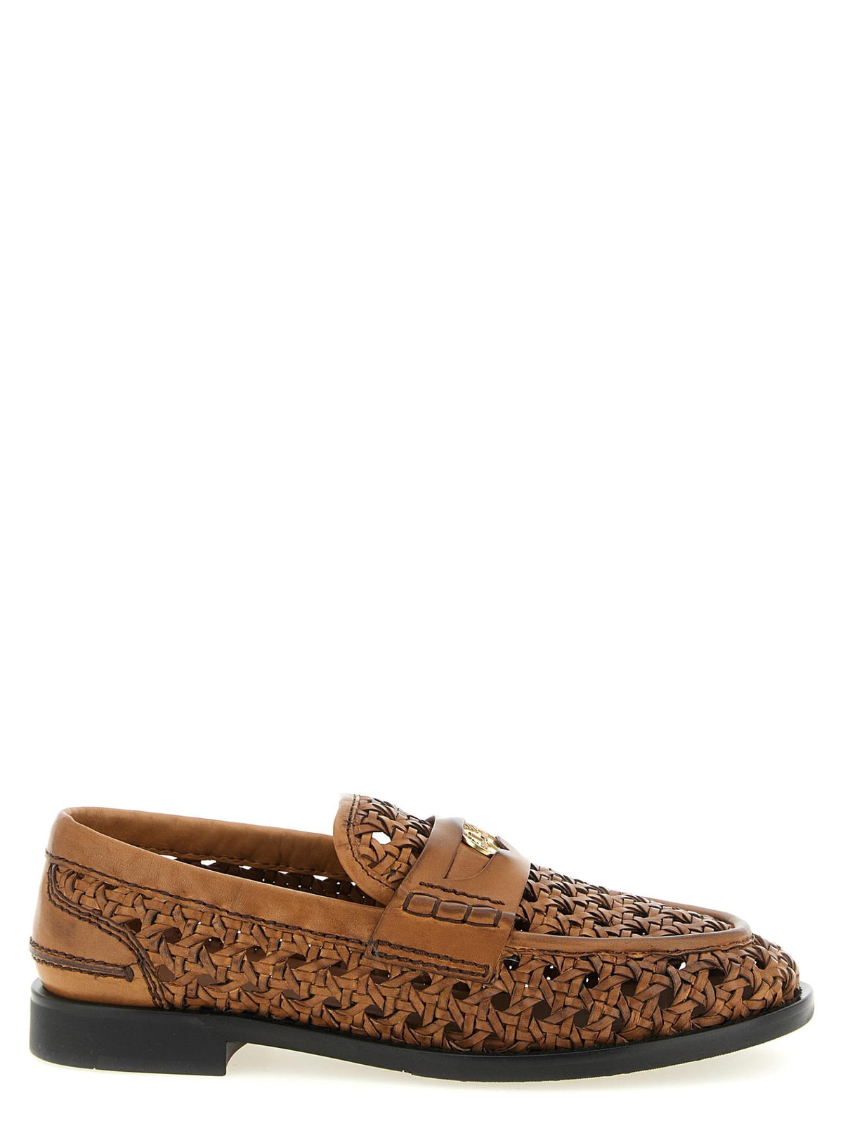 Miu Miu Black Leather Loafers