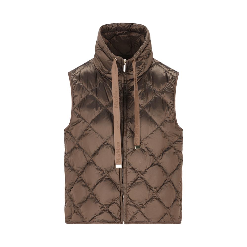 Max Mara Diamond Quilted Puffer Vest Earth Tone 261929 1014 044