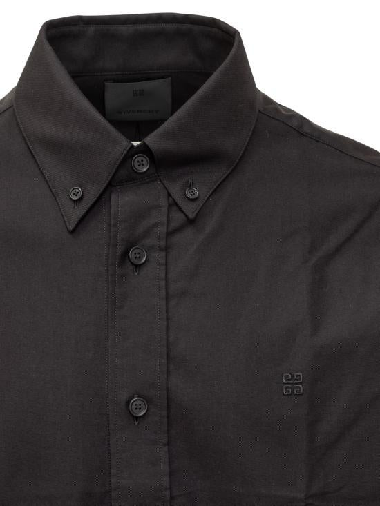 GIVENCHY Long Sleeve Shirt for Men BM60Y11557 001 BLACK DOM