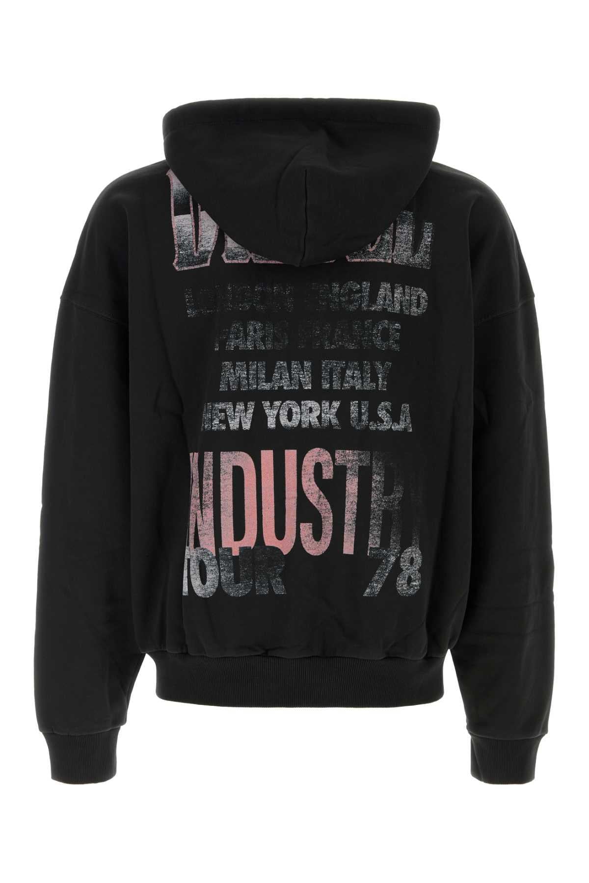DIESEL Black Zip-Up Jacket