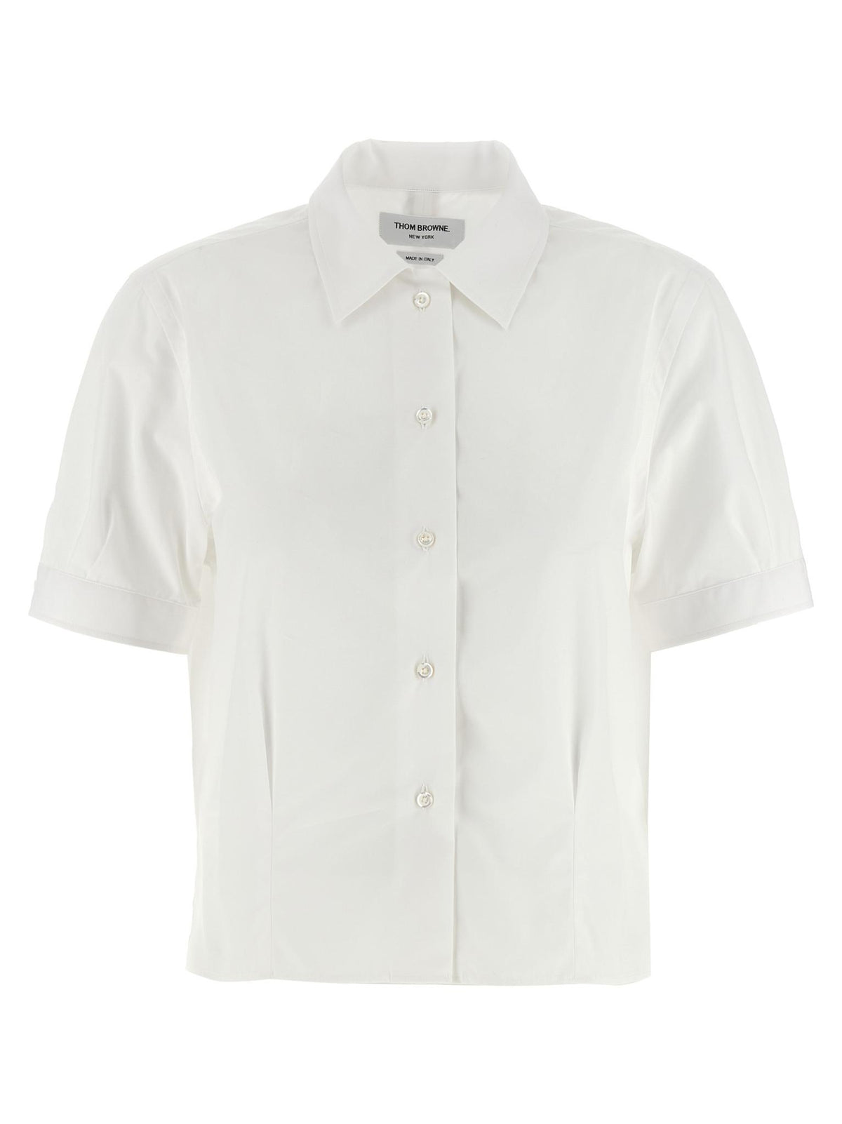 THOM BROWNE White Short Sleeve Shirt