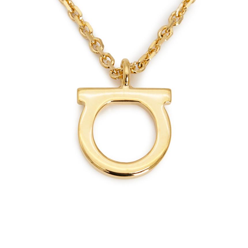 Ferragamo Gancini Pendant Necklace for Women 76 0133 001 0696658