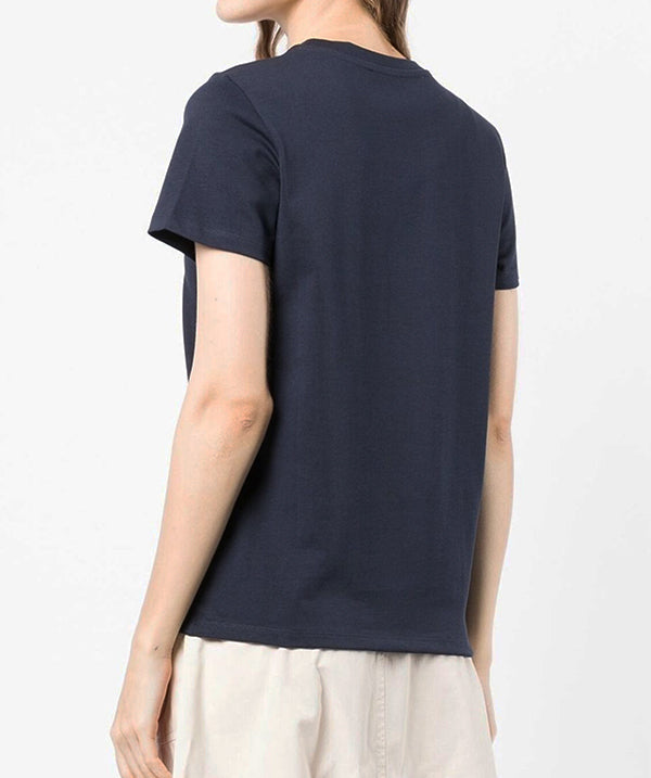 A.P.C. Women’s Navy Logo Short Sleeve T-Shirt