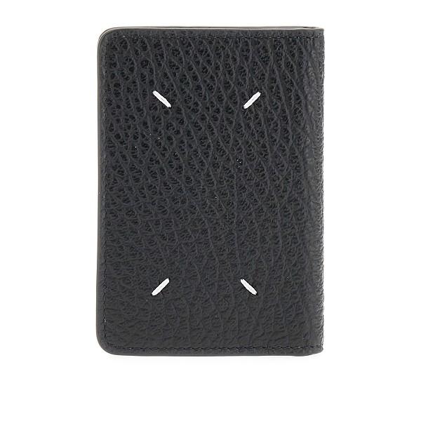 Maison Margiela Black Leather Bifold Wallet for Women