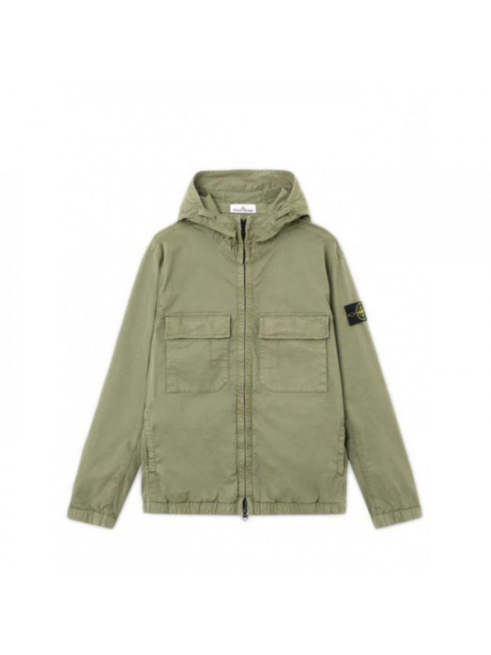 STONE ISLAND Men's Stretch Cotton Twill Hooded Jacket