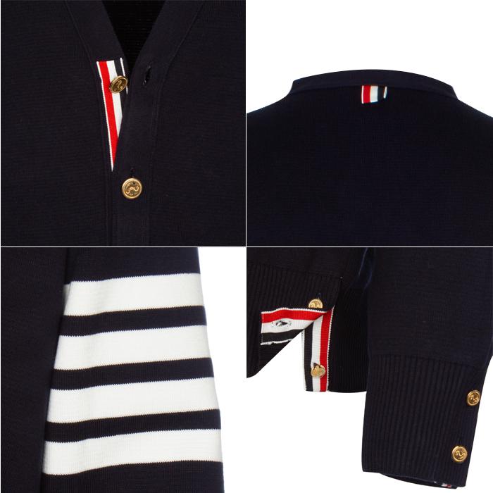 THOM BROWNE Milano Stitch Diagonal Stripe Cardigan Men’s Knit