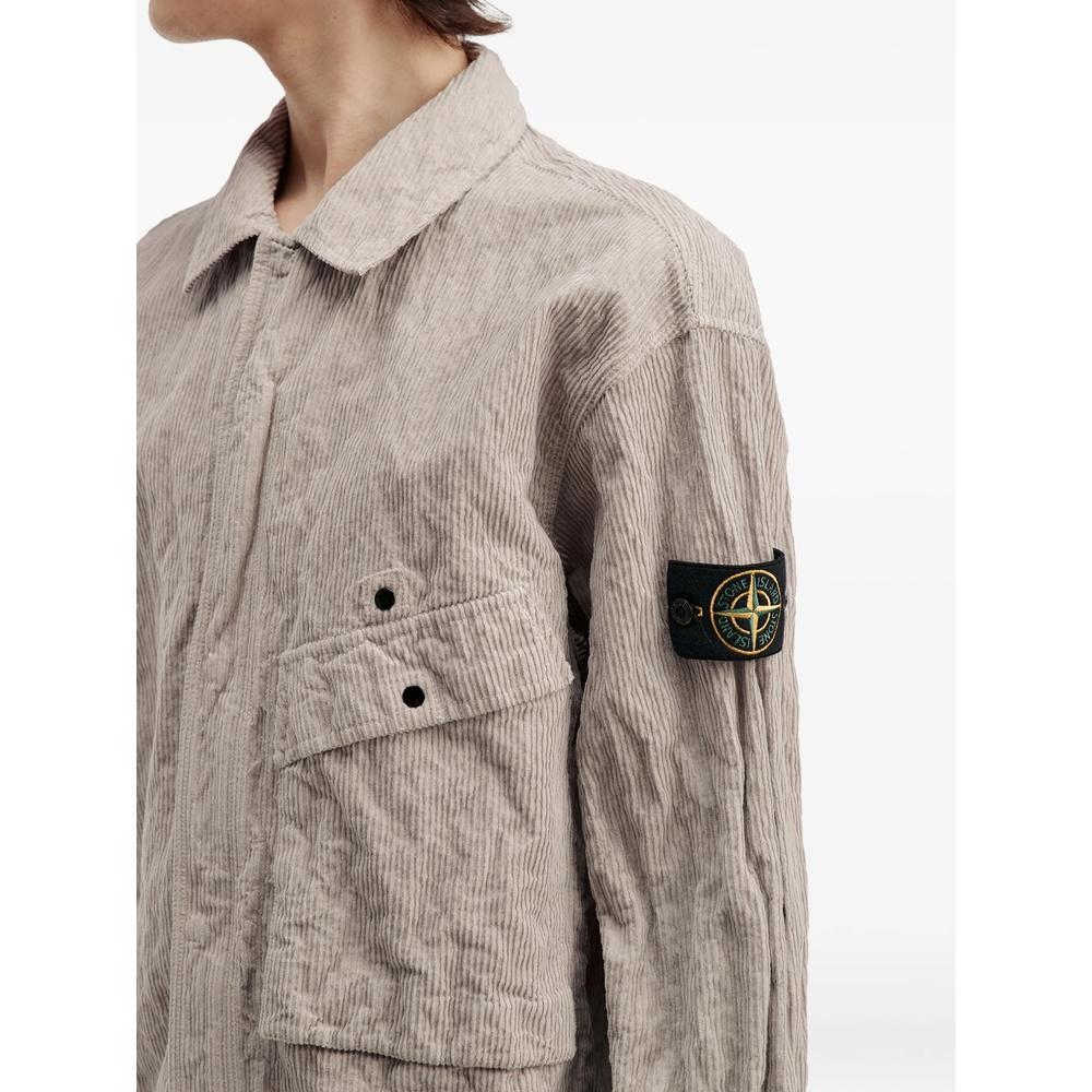 STONE ISLAND Wrinkle Corduroy Men’s Shirt Jacket