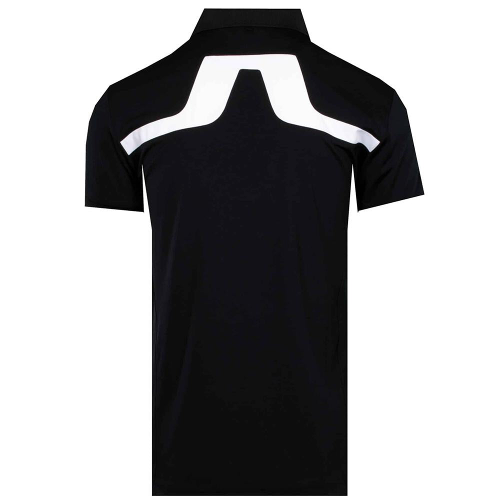 J LINDEBERG KV Logo Regular Fit Polo T-Shirt Black