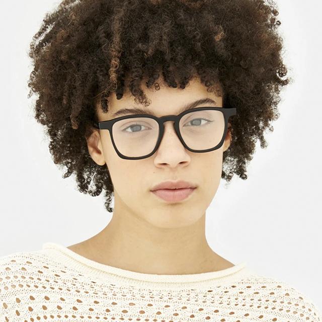 Retrosuperfuture Square Acetate Eyeglass Frames Unisex UNICO OPTICAL NERO RJ6