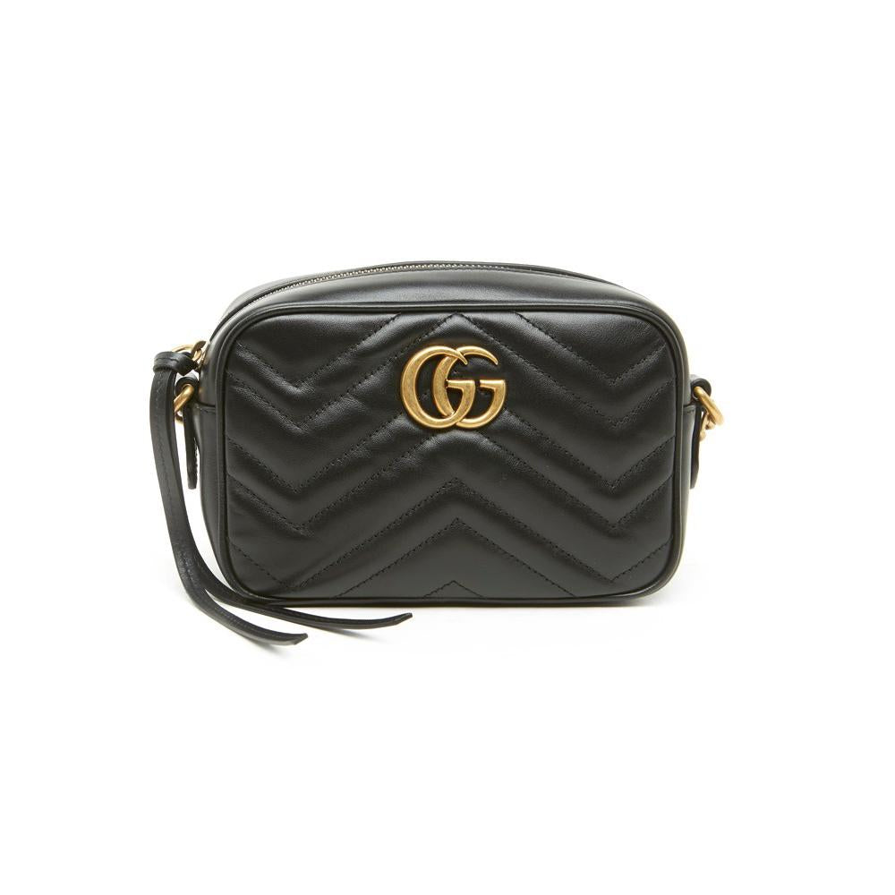 GUCCI GG Marmont Quilted Leather Shoulder Crossbody Bag 448065 DTD1T 1000