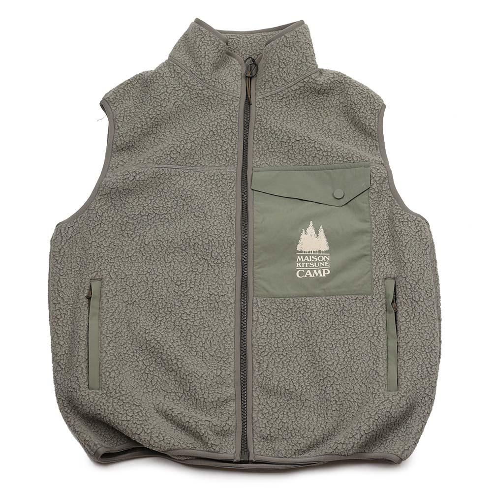 Maison Kitsune Casual Fleece Sleeveless Vest PM02137 WM2031 P131