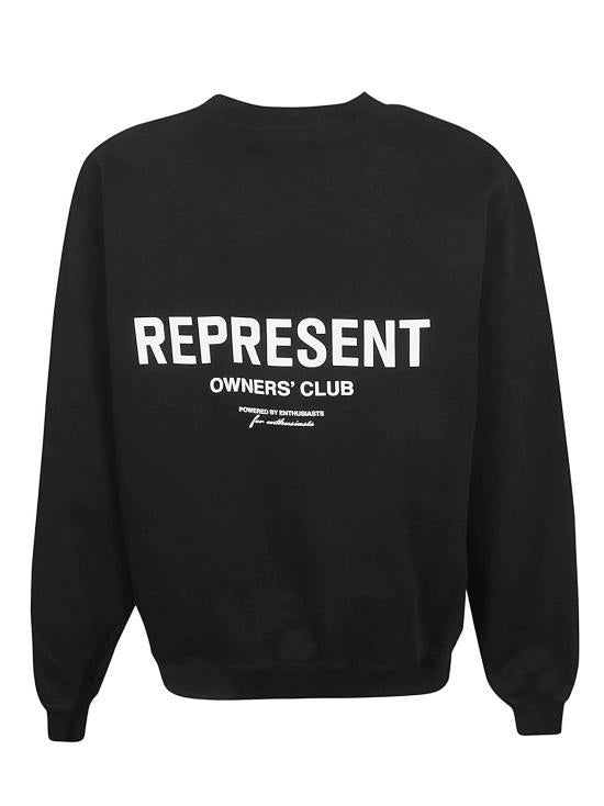 REPRESENT Owners Club Sweatshirt Men’s Black Cotton Pullover M0415901