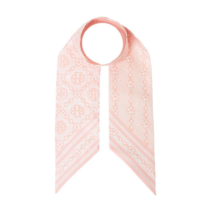 Tory Burch T Monogram Floral Silk Scarf