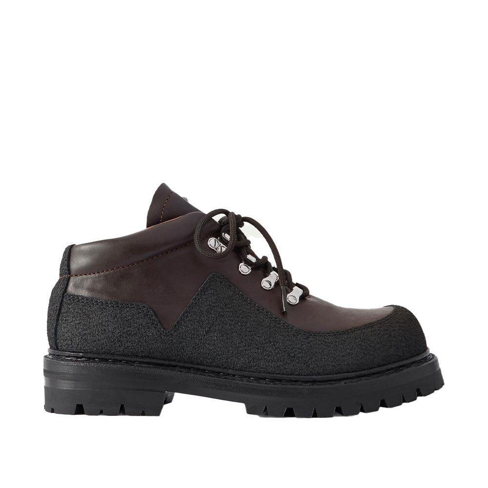 OUR LEGACY Quest Leather Lace-Up Work Boots for Men A4257 QM