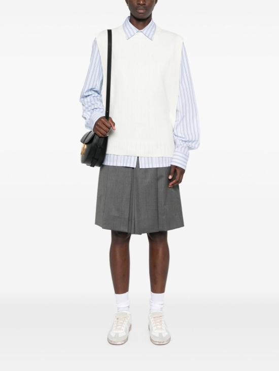 A.P.C. Ecru Sleeveless Cotton T-Shirt