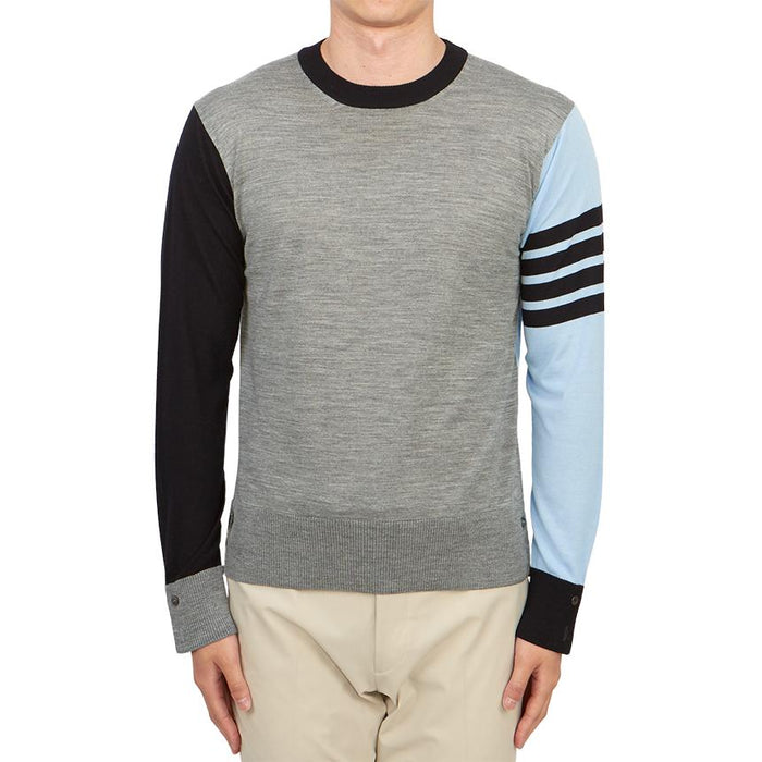 THOM BROWNE Men’s Wool Crewneck Sweater MKA002F Y1014 480