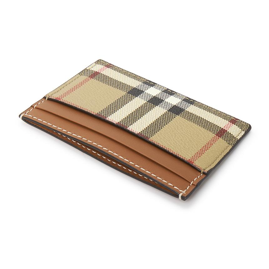 BURBERRY Check Sandon Women’s Card Holder Wallet