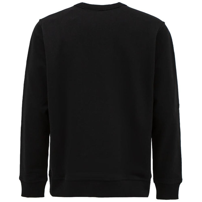 BURBERRY EKD Logo Embroidered Cotton Sweatshirt Black Men