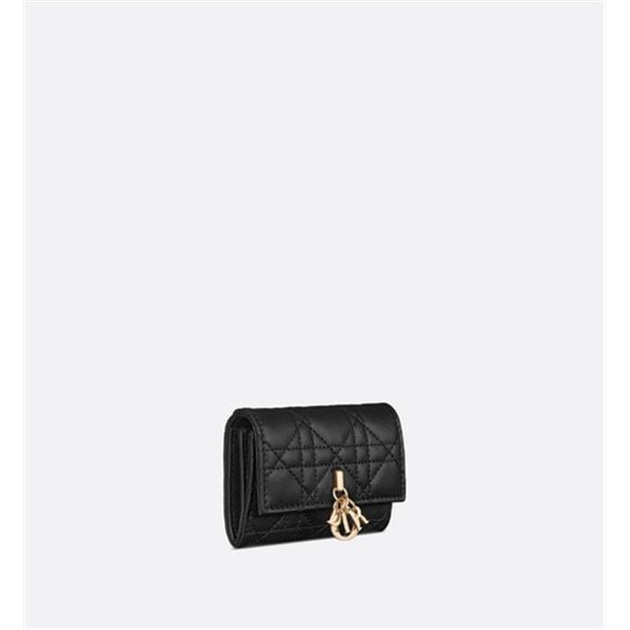 DIOR Miss Dior XS Black Leather Bifold Wallet S0966ONMJ