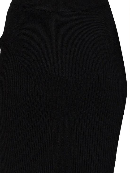 Balmain Black Midi Skirt GF1LCB11 KJ440PA