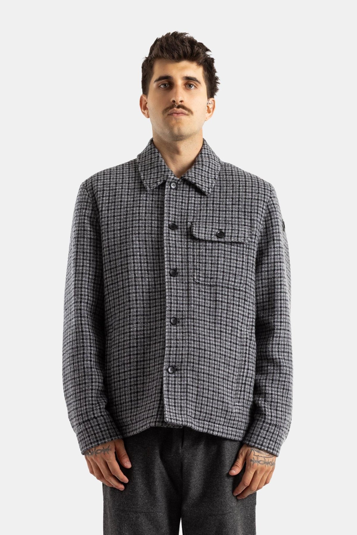 Moncler Nylon Casual Jacket Men’s Black Zip-Up Jacket