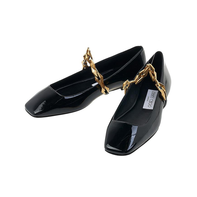 Jimmy Choo Diamond Tilda Flat Shoes for Women DIAMOND TILDA FLAT SOP BLACK