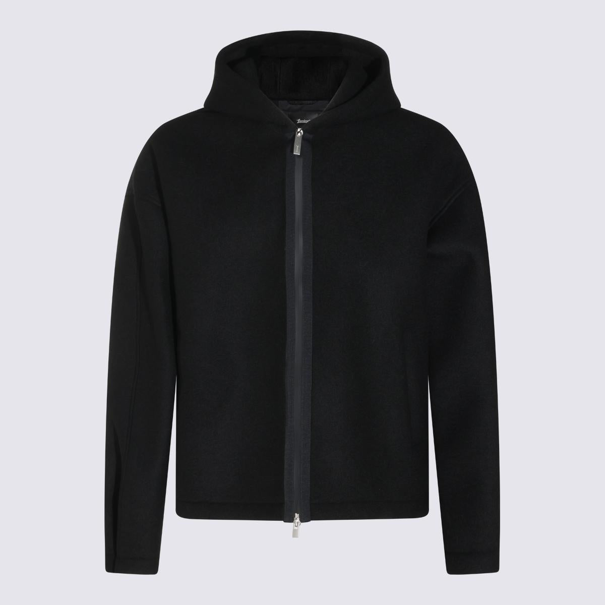 Herno Black Nylon Casual Jacket for Men