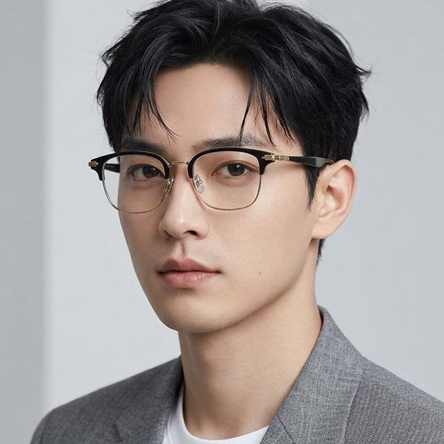 DIOR Half-Rim Eyeglass Frames Unisex Black-Tortoise Boy DIORBLACKSUITO S24U B400