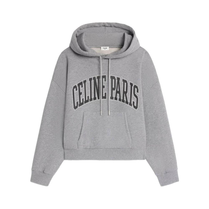 CELINE Women’s Oversized Gray Hoodie 2Y65G670Q09BQ