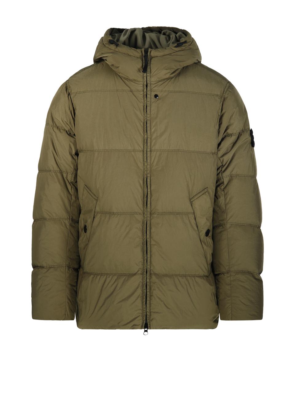 STONE ISLAND Black Down Puffer Jacket Men’s